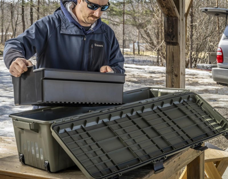 MTM MGC - The Mule Mobile Gear Crate, Storage for Hunting Gear, Shooting Supplies, Outdoor Gear, Camping Accessories, Water-Resistant, Stackable, Holds 75lbs of Gear, USA Made, Army Green - Image 3